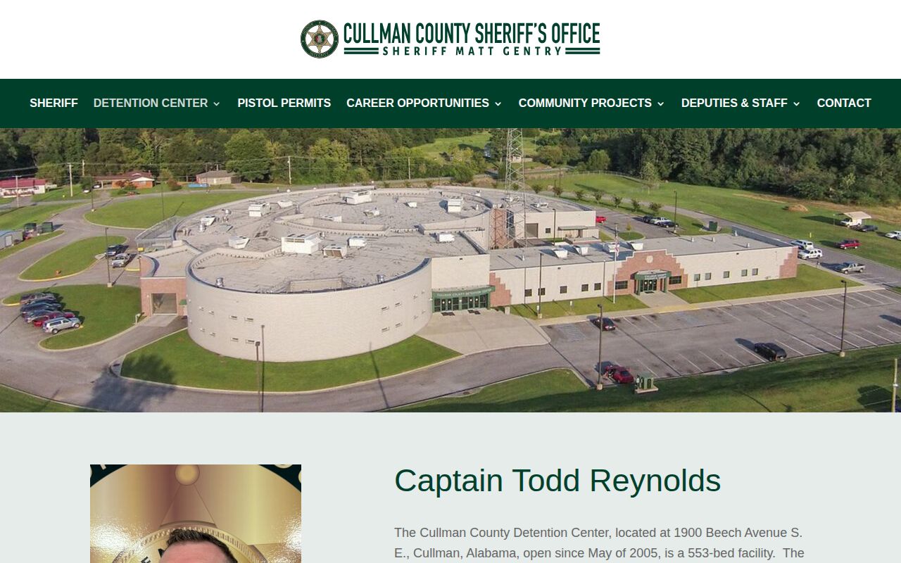 Cullman County released inmates 553-bed jail and 2005 opening source